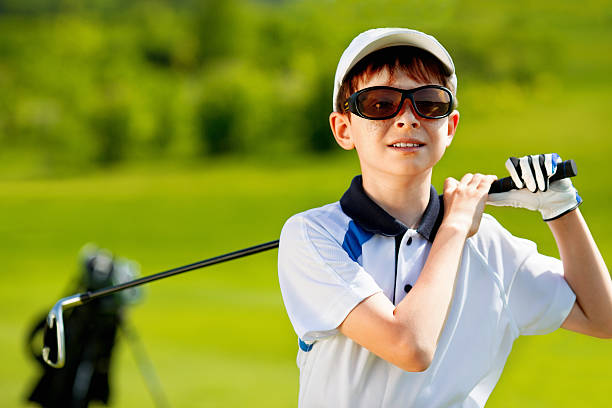 istock Portrait of boy golfer 485594836