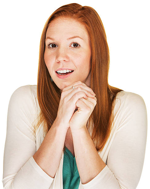istock Happy Woman in Suspense 485594920
