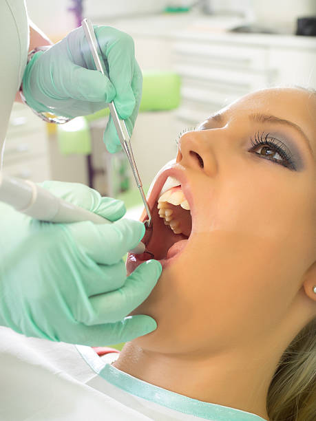 istock Girl at the dentist 485598970
