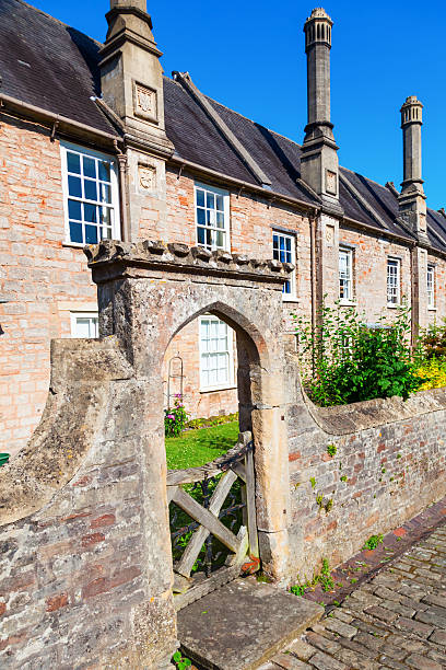 istock old buildings in Vicars Close, Wells, Somerset, England 485600056