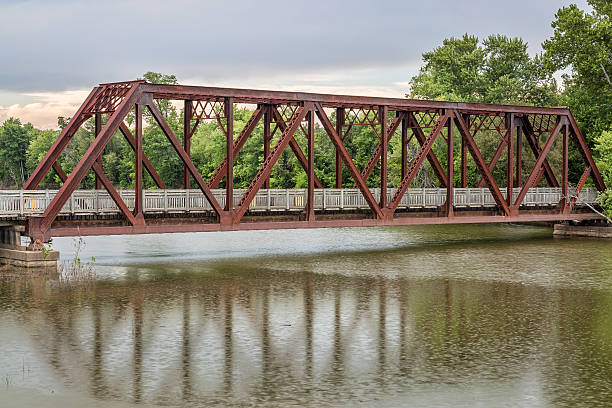 istock trestle on Katy Trail in Missouri 485602900