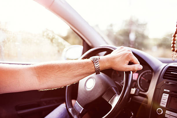 istock Photo of man driving a car 485603298