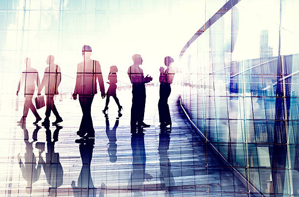 istock Business People Walking Commuter Conversation Concept 485603816