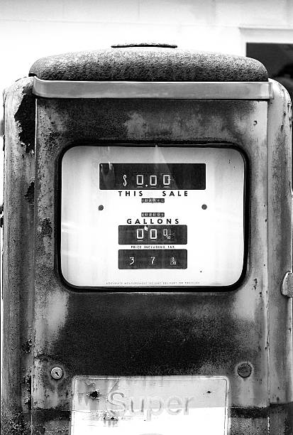 istock Weathered gas pump from the past 485604046
