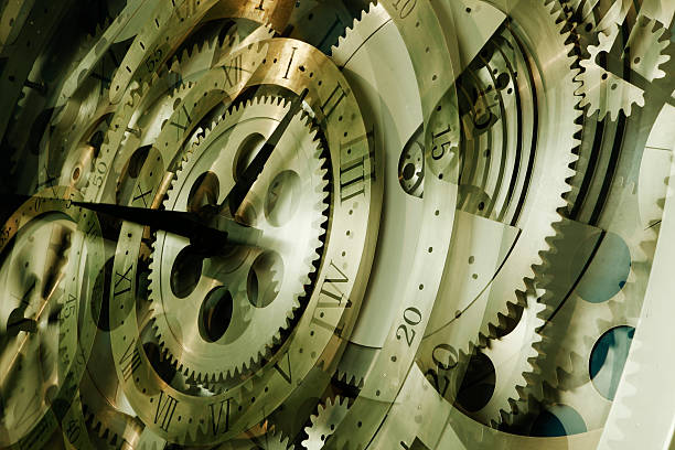 istock Rotation of the clock 485609120