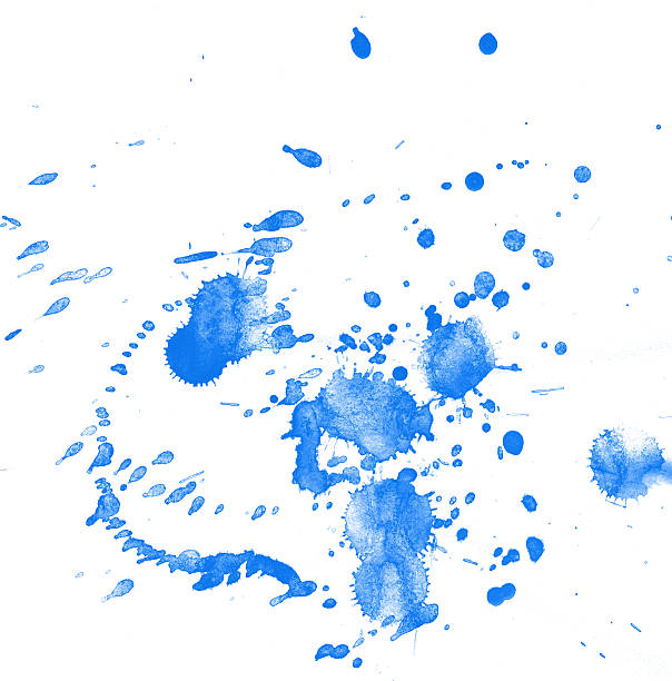istock Watercolor splashes on the white. 485609565