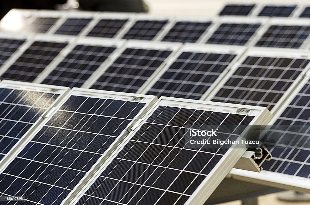 Solar panel Blue Stock Photo
