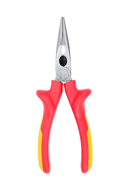 istock Red-yellow narrow pliers 485611333