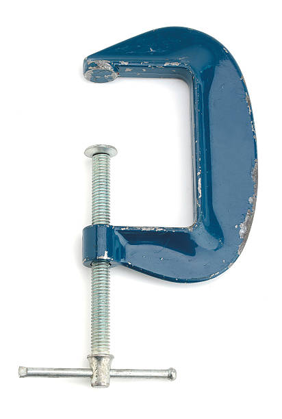 Clamp G clamp on a white background c clamp photos stock pictures, royalty-free photos & images
