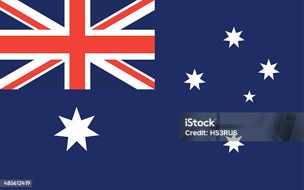 Ilustración de Bandera Australia Vector y más Vectores Libres de Derechos de Australia - Australia, Bandera, Estrella