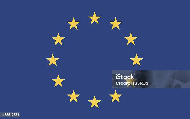 European Flag Vector Stock Illustration - Download Image Now - Europe, White People, European Culture