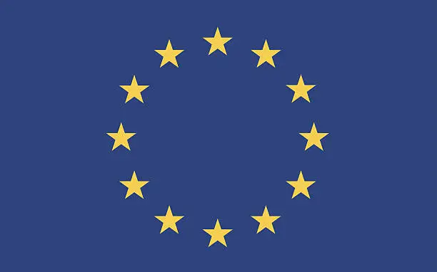 Vector illustration of european flag vector
