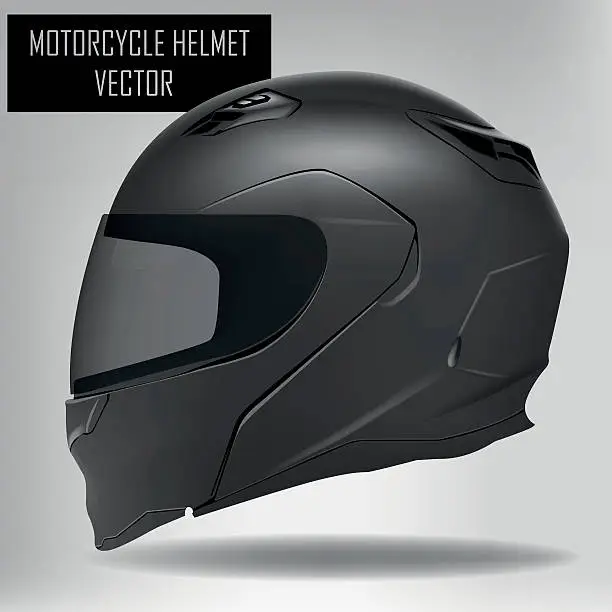 Vector illustration of Motorcycle helmet