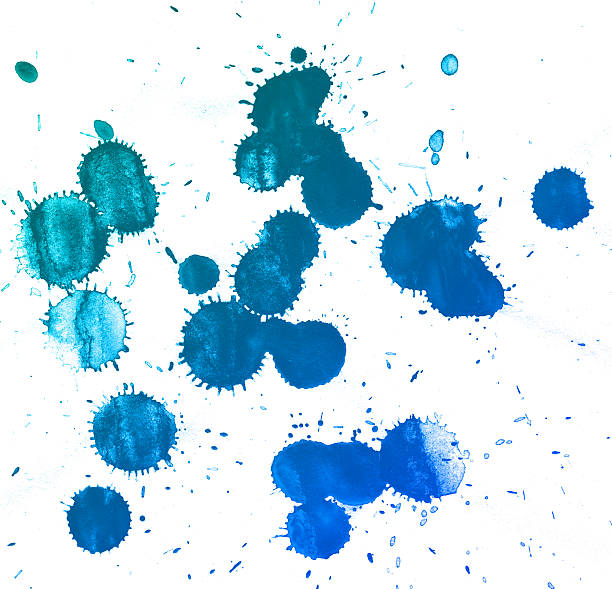 istock Watercolor splashes on the white. 485616015