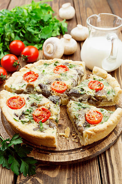 istock Kish with mushrooms and cherry tomatoes 485616050