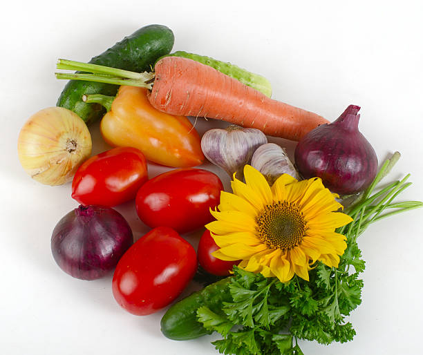 istock set of vegetables. top view 485616622