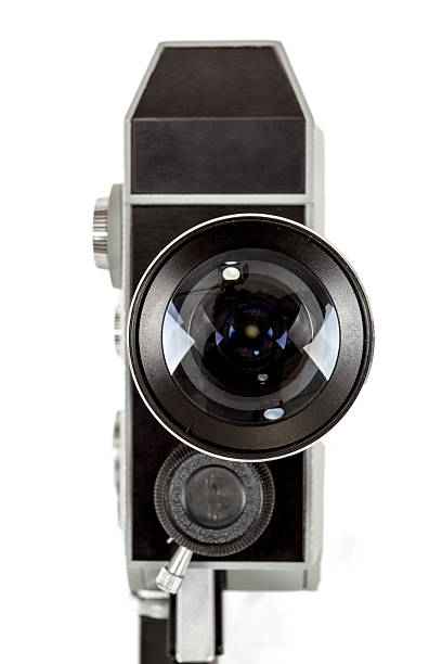 istock Old 8mm movie camera on white 485616967