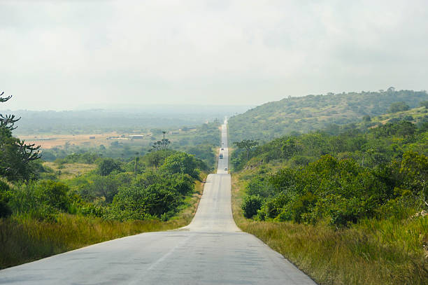 africa road - angola stok fotoğraflar ve resimler