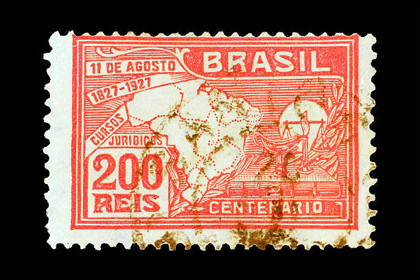 istock Post stamp of Brazil 485629009