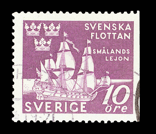 istock Post stamp of Sweden 485629011