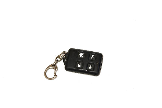 istock Keychain car alarm on a white background 485630250