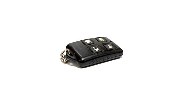 istock Keychain car alarm on a white background 485630254