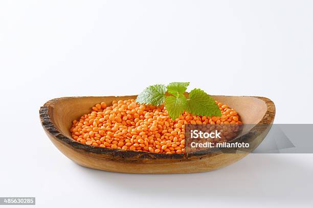 Red Lentils Stock Photo - Download Image Now - Bowl, Close-up, Cut Out