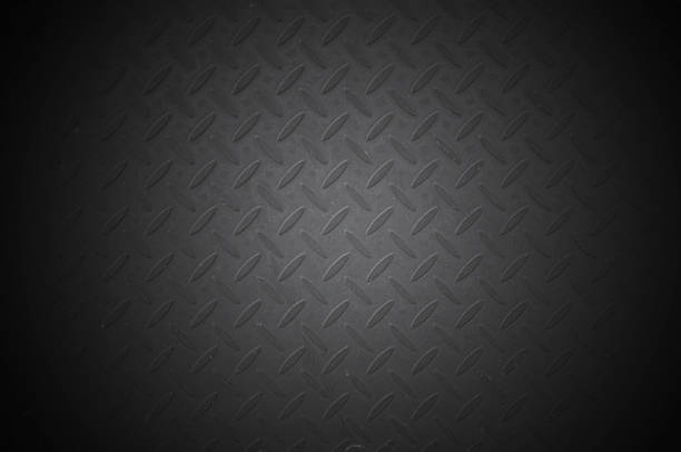istock Steel floor black and white grunge style. 485630757