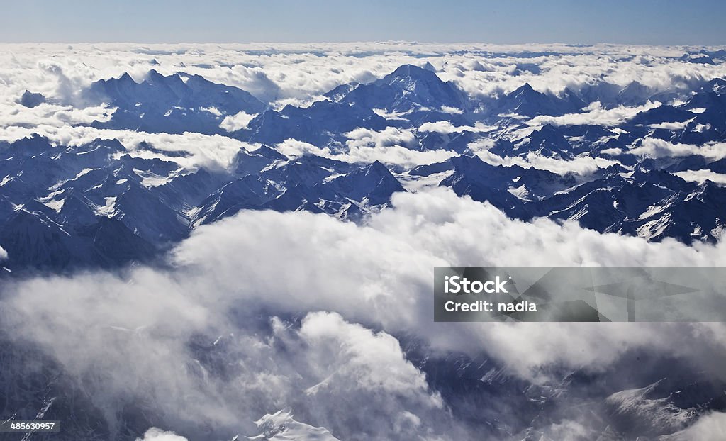 Veduta aerea dell'Himalaya - Foto stock royalty-free di Acqua