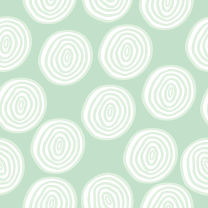 Vector seamless pattern with doodle circles