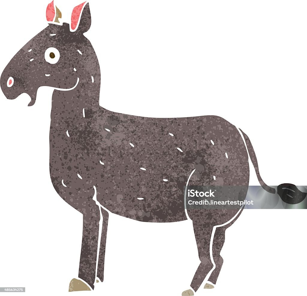 Cartoon Mule Stock Illustration - Download Image Now - Cheerful, Clip ...