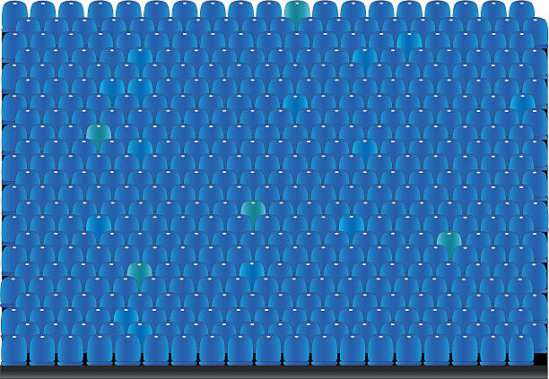 kursi stadion - stadium stands ilustrasi stok
