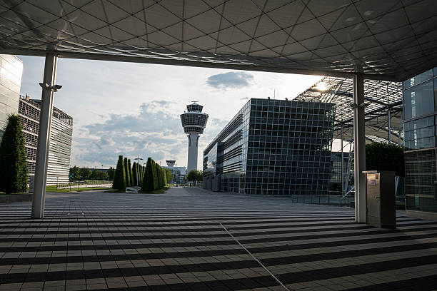 istock Munich International Airport and air traffic control tower 485635143