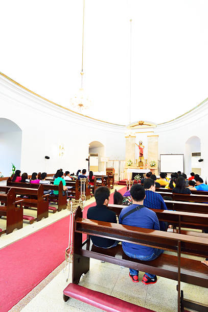 saint pancratius kapelle, manila, philippinen - augustine stock-fotos und bilder