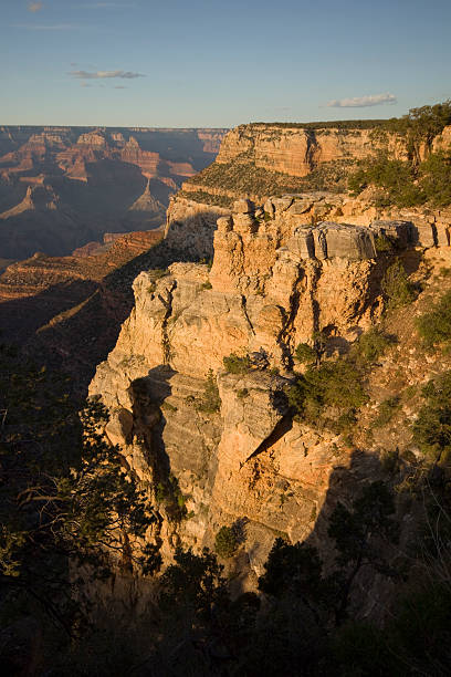 Evening light at Grand Canyon stock photo
