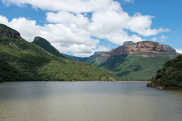 the swadini dam near the blyde river with the dragensberg as background