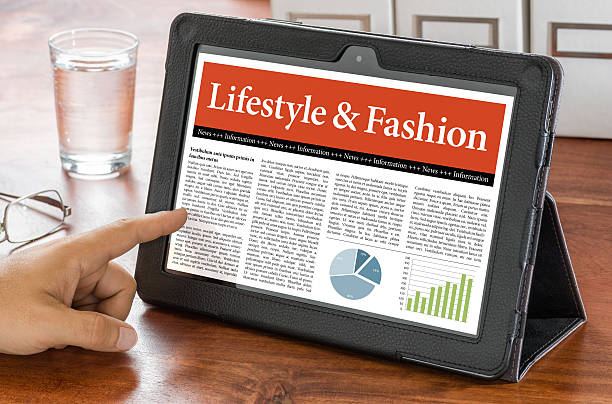 istock Tablet computer on a desk - Lifestyle and Fashion 485640346