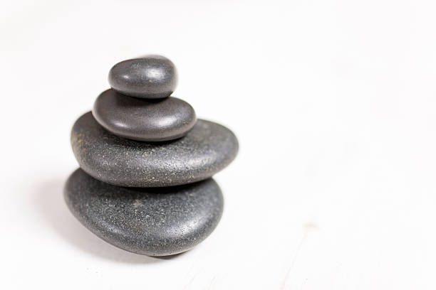 istock Pile of spa hot rocks 485643614