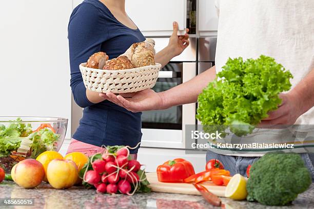 Vegetarian Lunch Stock Photo - Download Image Now - Adult, Adults Only, Beautiful People