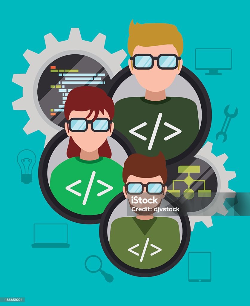 Web Developer Design Stock Illustration - Download Image Now - 2015 ...