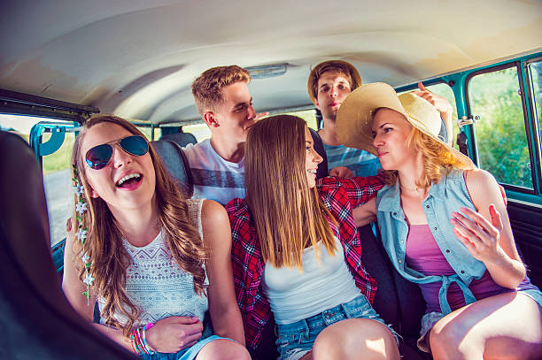 istock Young hipster friends a on road trip 485651578