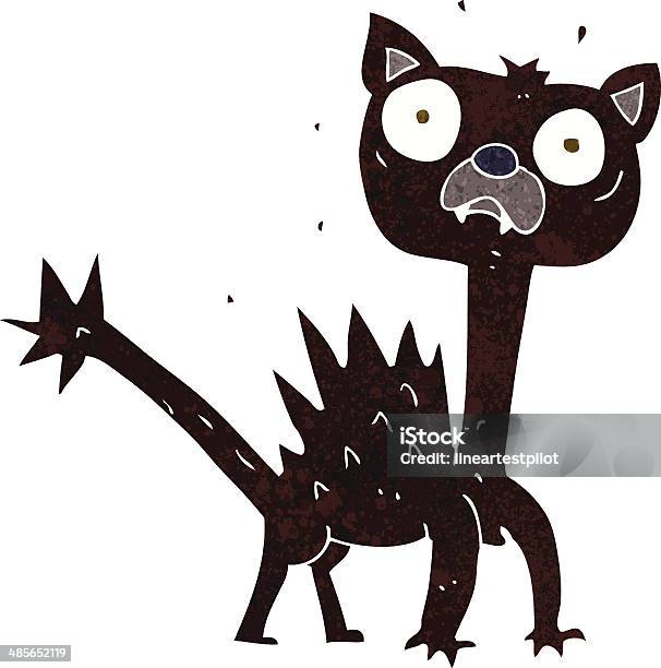 Gato Assustada - Arte vetorial de stock e mais imagens de Clip Art - Clip Art, Culturas, Desenhar