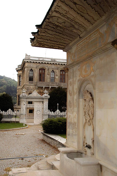 istock fountain and Kucuksu Palace 485652919