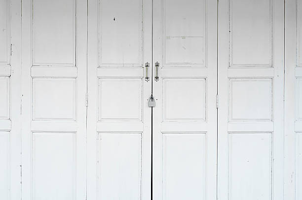 istock Ancient wooden door. 485653175