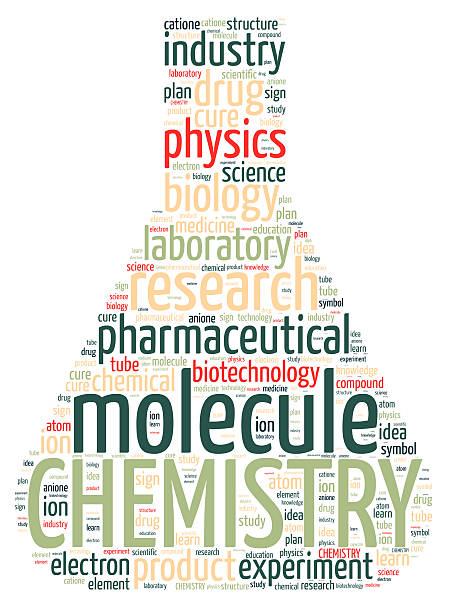 obras de arte vectorial matraz de nube de palabras de color - beaker laboratory weight scale physics fotografías e imágenes de stock