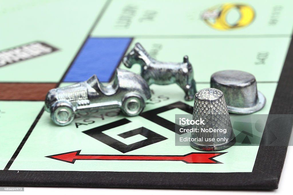 Monopoly-Board game 게임 가시오 스퀘어 - 로열티 프리 Monopoly 스톡 사진