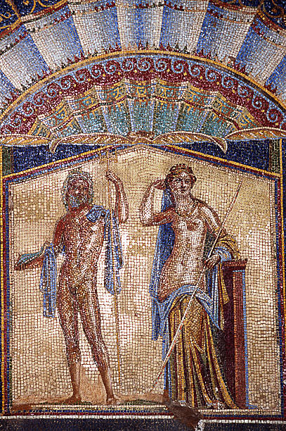 istock mosaic of Neptune and Amphitrite in Ercolano 485656061