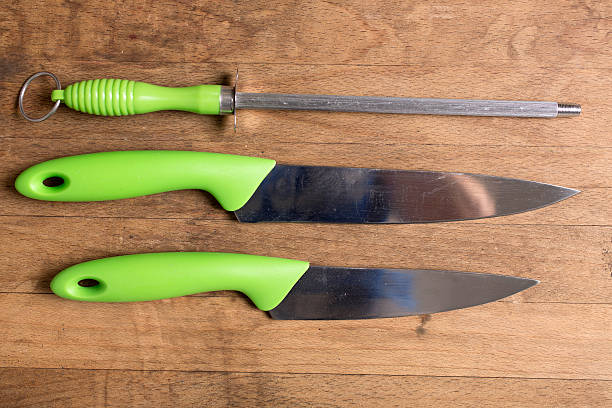 istock Selection of modern kitchen knives 485656478