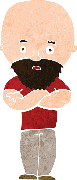 Cartoon Shocked Bald Man With Beard Stock Illustration - Download Image Now - Adult, Beard, Cheerful - iStock Cartoon Shocked Bald Man With Beard Stock Illustration - Download Image Now - Adult, Beard, Cheerful - iStock