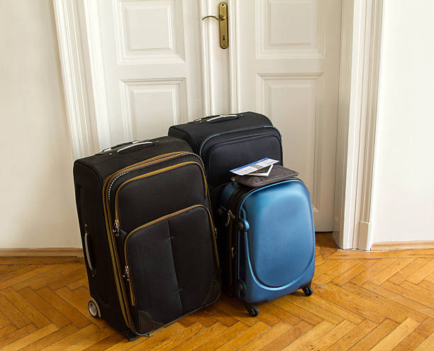 istock Airline ticket, passport and luggage 485658363